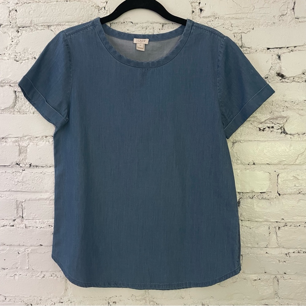 J. Crew Chambray Blouse XS